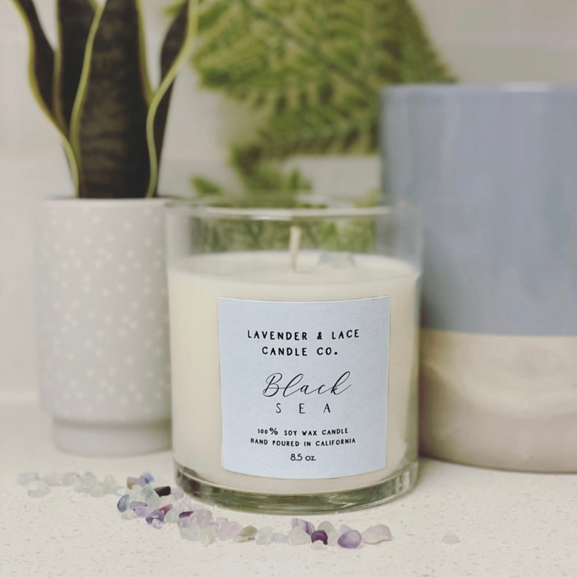 Black Sea Candle - Lavender and Lace Candles